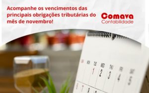 Acompanhe Os Vencimentos Comava - Escritório de Contabilidade em São Paulo - SP | Comava Contabilidade